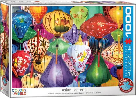 EUROGRAPHICS Puzzle Ázijské lucerny / 1000 dielikov / 68 x 48 cm