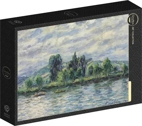 GRAFIKA Puzzle Slnečný odraz na brehu Yonne / 500 dielikov / 47,8 x 34,2 cm