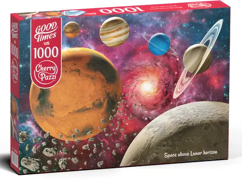 Cherry PAZZI Puzzle Vesmír NAD mesačným horizontom / 1000 dielikov / 70 x 50 cm