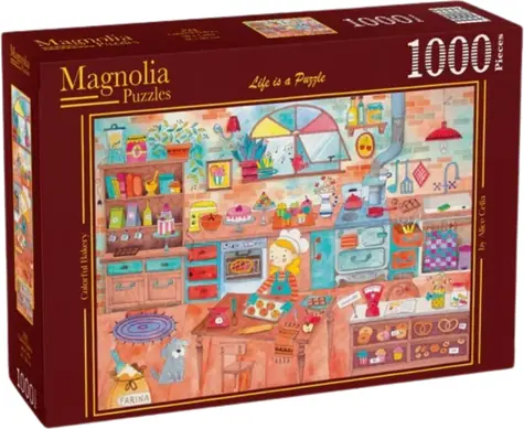 MAGNOLIA Puzzle Farebná pekáreň / 1000 dielikov / 68 x 48 cm
