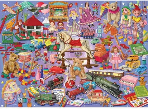 GIBSONS Puzzle Obľúbené hračky / 1000 dielikov / 68x49 cm