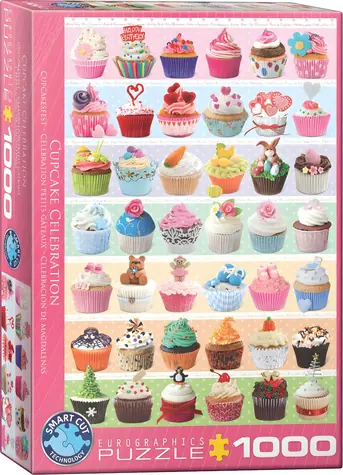 EUROGRAPHICS Puzzle Oslava cupcakes / 1000 dielikov / 48,9 x 67,6 cm