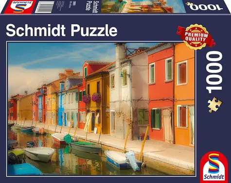 Schmidt Puzzle Žiarivé domy / 1000 dielikov