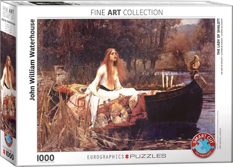 EUROGRAPHICS Puzzle Pani zo Shalott / 1000 dielikov / 68 × 48 cm