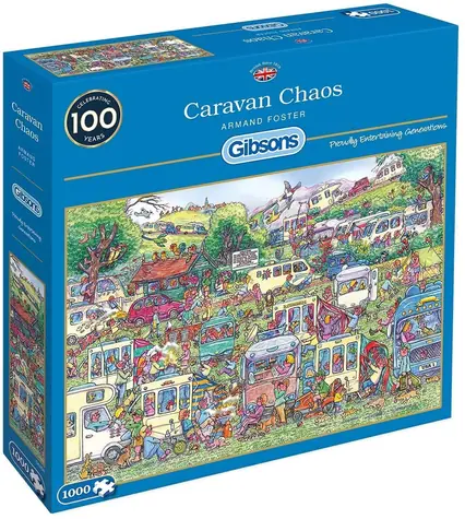 GIBSONS Puzzle Chaos karavanov / 1000 dielikov / 68 × 49 cm