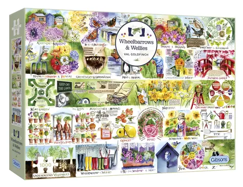GIBSONS Puzzle Trakáre a čižmy / 1000 dielikov / 68 x 49 cm