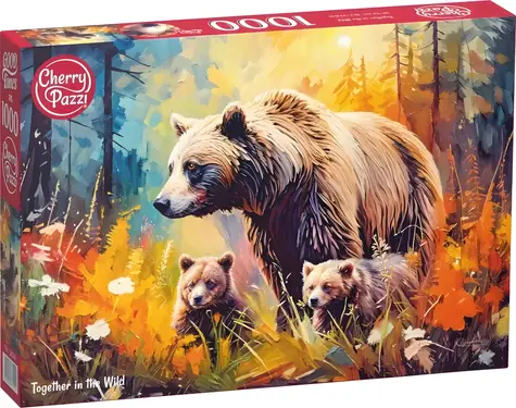 Cherry PAZZI Puzzle Spoločne v divočine / 1000 dielikov / 70 × 50 cm