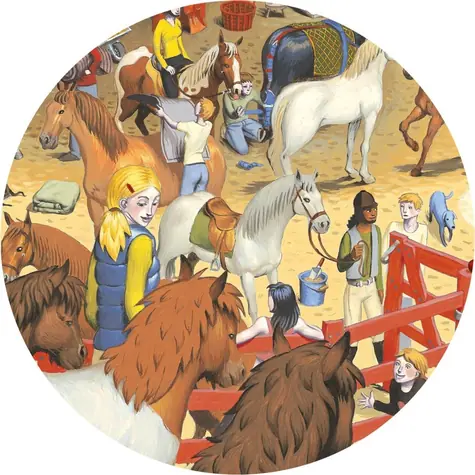 DJECO Puzzle Observation: Kone / 200 dielikov / 61x38 cm