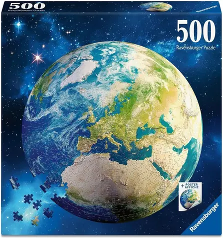 Ravensburger Okrúhle puzzle Planéta Zem / 500 dielikov