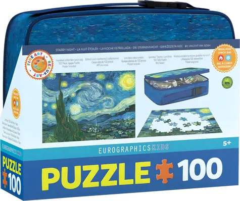 EUROGRAPHICS Puzzle vo desiatovom boxe Hviezdna noc / 100 dielikov / 48 x 33 cm
