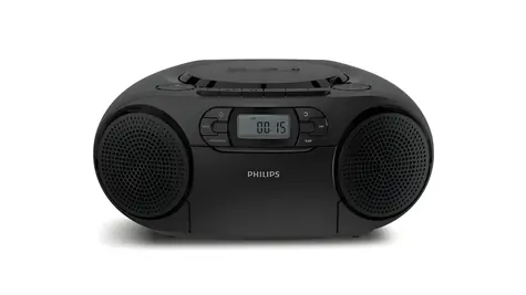 Philips TAZ2200/10 čierna / Rádio / Bluetooth 6.0 / LCD displej / 2x 3W repro / LR14 batéria