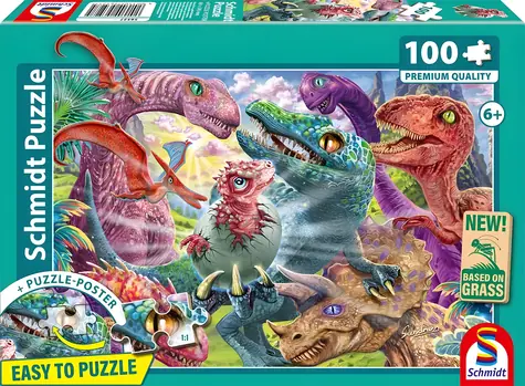 Schmidt Puzzle Malý dinosaurus / 100 dielikov / 36,1 × 24,3 cm
