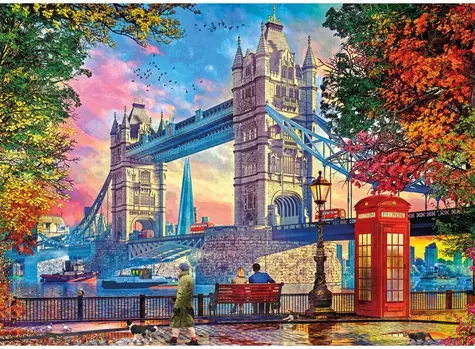GIBSONS Puzzle Obloha NAD Tower Bridge / 1000 dielikov / 68 x 49 cm