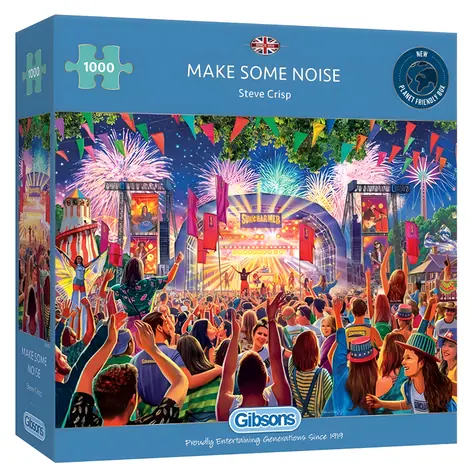 GIBSONS Puzzle Urobte nejaký hluk / 1000 dielikov / 68 × 49 cm