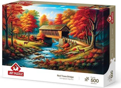 ART PUZZLE Puzzle Most lemovaný stromami / 500 dielikov / 48 × 34 cm