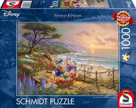 Schmidt Puzzle Donald & Daisy: Kačerie popoludnie / 1000 dielikov / od 12 rokov