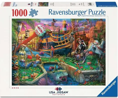 Ravensburger Puzzle Pirátsky minigolf / 1000 dielikov / USA Jigsaw Nationals 2026