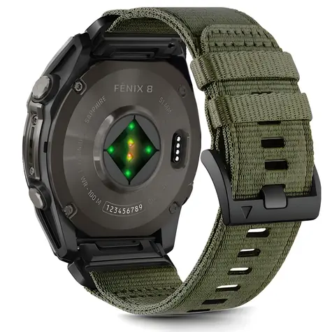 Tech-Protect Nylon Strap zelená / Remienok pre Garmin Fenix / 5X/5X PLUS/6X/6X Pro/7X/8 (51 mm) / Nylon