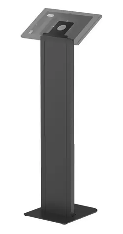 Neomounts FL15-628BL1 čierna / Podlahový stojan na tablet / uzamykateľný / nosnosť 3 kg / univerzálna / oceľ