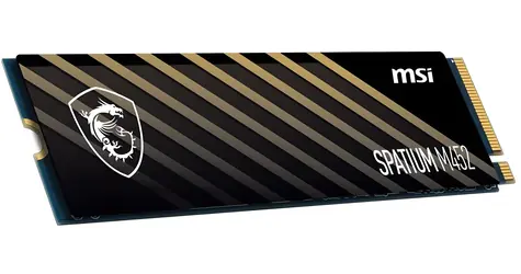 MSI SPATIUM M452 500GB / SSD / M.2 2280 / PCIe 4.0 NVMe / 3D NAND / R: 3600MBps / W: 3100MBps