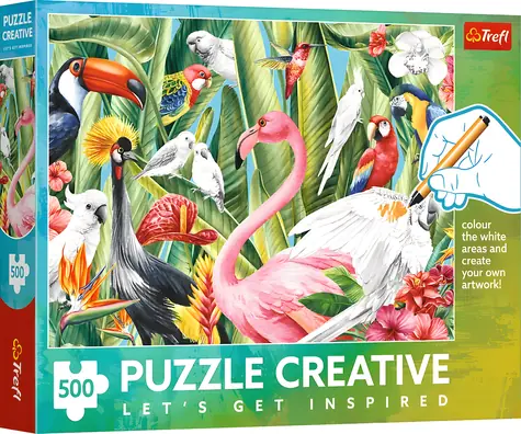 Trefl Puzzle Creative Paradajkové vtáky / 500 dielikov / 48 x 34 cm
