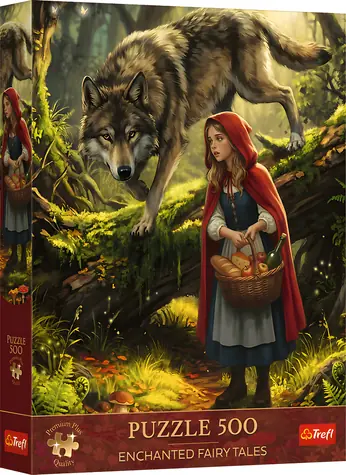 Trefl Puzzle Premium PLUS Enchanted Fairy Tales: O Červenej Čiapočke / 500 dielikov / 34 x 48 cm