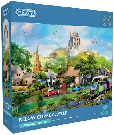 GIBSONS Puzzle Pod hradom Corfe / 1000 dielikov / 68 x 49 cm