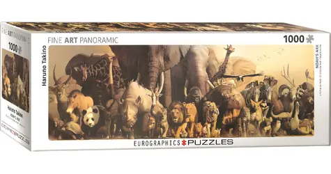 EUROGRAPHICS Panoramatické puzzle Noemova archa / 1000 dielikov / 99 x 33 cm