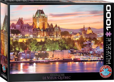 EUROGRAPHICS Puzzle Starý Québec, Kanada / 1000 dielikov / 67,63 × 48,89 cm