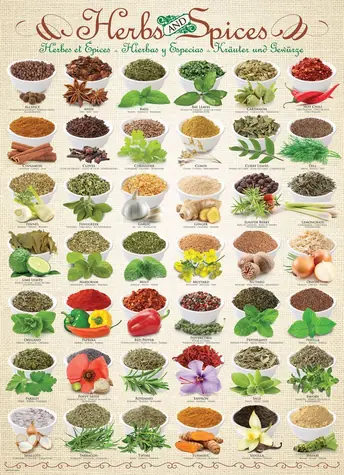 EUROGRAPHICS Puzzle Bylinky a korenie / 1000 dielikov / 68 x 49 cm