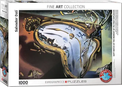 EUROGRAPHICS Puzzle Mäkké hodiny / 1000 dielikov / 67,6 × 48,9 cm