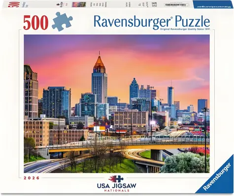 Ravensburger Puzzle Panorama Atlanty za súmraku / 500 dielikov / USA Jigsaw Nationals 2026