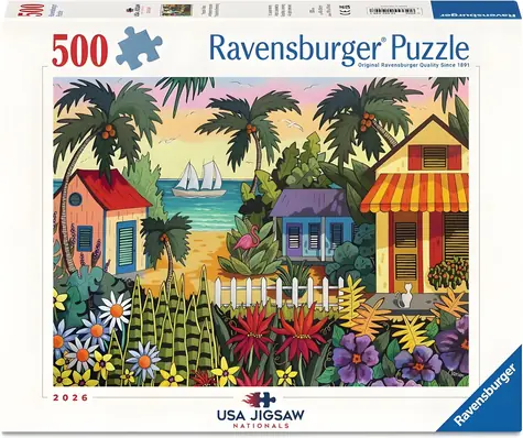 Ravensburger Puzzle Tropická atmosféra / 500 dielikov / USA Jigsaw Nationals 2026