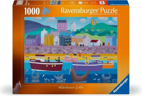 Ravensburger Puzzle Život v prístave / 1000 dielikov / 70 x 50 cm