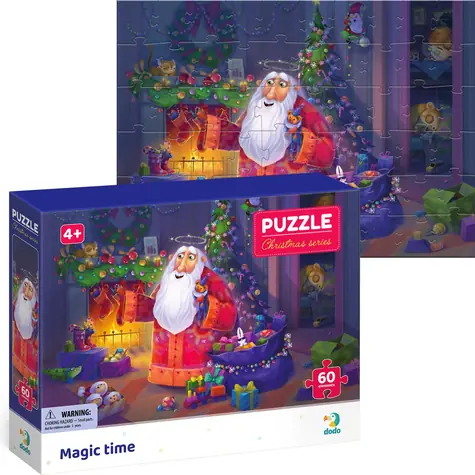 DODO Puzzle Čarovný vianočný čas / 60 dielikov / 32 x 23 cm
