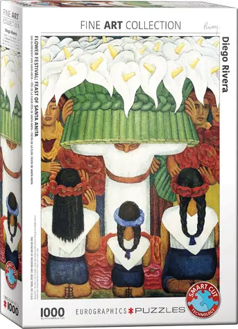 EUROGRAPHICS Puzzle Kvetinový festival: Hostina v Santa Anite / 1000 dielikov / 48 x 68 cm
