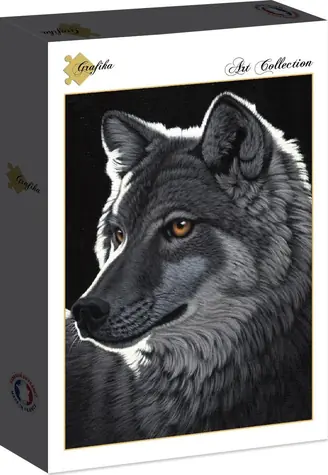 GRAFIKA Puzzle Nočný vlk / 1000 dielikov / 47,8 × 69 cm