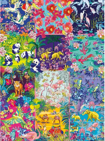 GIBSONS Puzzle HoT: Zvierací karneval / 1000 dielikov / 49 x 68 cm