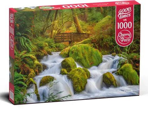 Cherry PAZZI Puzzle Lesný vodopád / 1000 dielikov / 70 x 50 cm