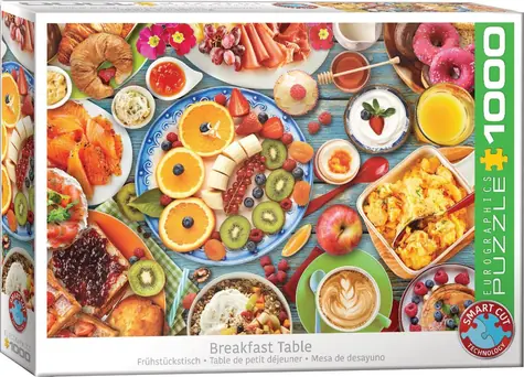 EUROGRAPHICS Puzzle Raňajky / 1000 dielikov / 68 × 48 cm