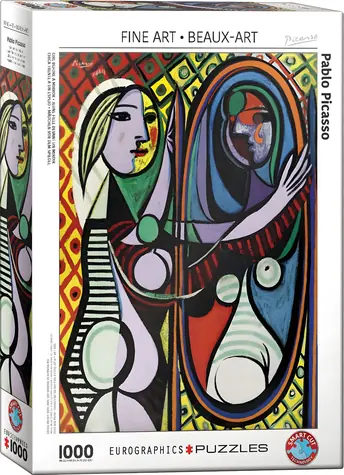 EUROGRAPHICS Puzzle Dievča pred zrkadlom / 1000 dielikov / 48 × 68 cm