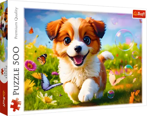Trefl Puzzle Veselý psík / 500 dielikov / 48 x 34 cm