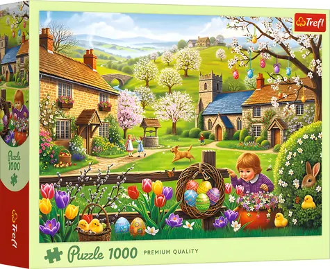 Trefl Puzzle Hľadanie veľkonočných vajíčok / 1000 dielikov / 68,3 x 48 cm