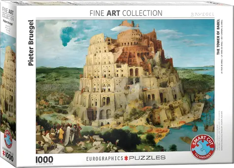 EUROGRAPHICS Puzzle Babylonská veža / 1000 dielikov / 68 x 48 cm