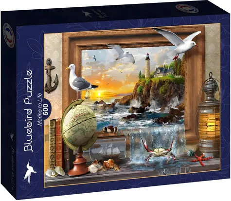 BlueBird Puzzle Oživené more / 500 dielikov / 47,8 x 34,2 cm