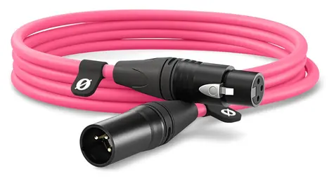 Rode XLR3M-P ružová / XLR kábel / XLR (M) - XLR (F) / 3 m / Canare / Neutrik
