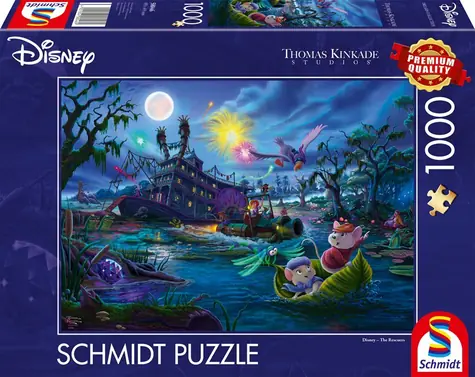 Schmidt Puzzle Thomas Kinkade Studios: Disney - Bernard a Bianca / 1000 dielikov / od 12 rokov