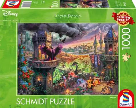 Schmidt Puzzle Disney: Zloba, kráľovná čiernej mágie / 1000 dielikov / od 12 rokov