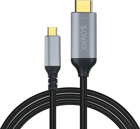 Savio CL-184 medená / Kábel USB-C - HDMI / 3 m / HDMI 2.0b