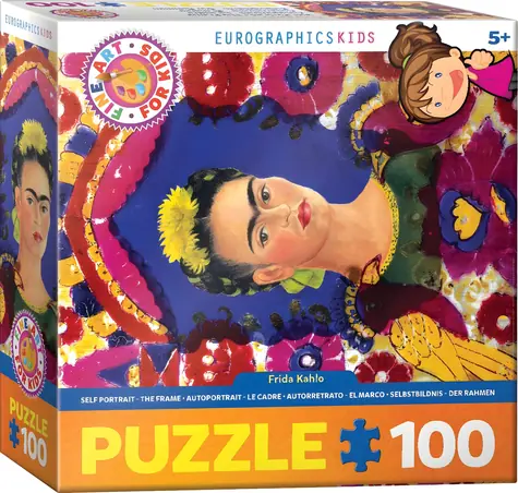 EUROGRAPHICS Puzzle Autoportrét Frida Kahlo / 100 dielikov / od 5 rokov / 33 x 48,3 cm